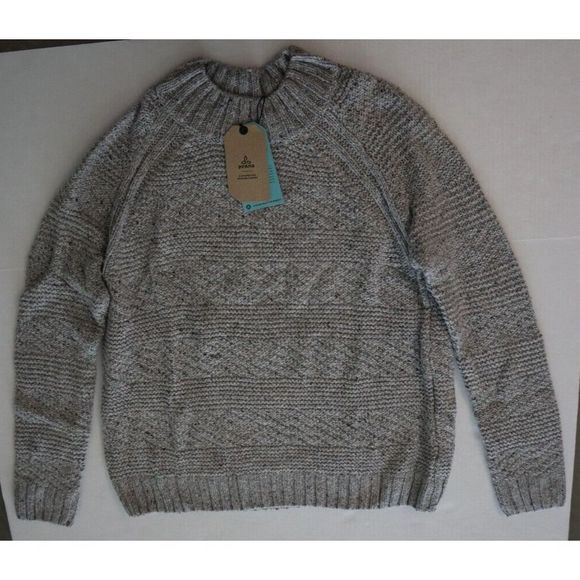 PrAna 1966191 Women's Sz Large Gray Nemma Standard Fit Knit Sweater $99+ - Picture 2 of 9